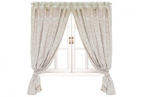 Штора Прованс White Rose 250x140 см с мрежкой (007771)