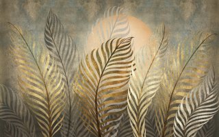 Фотообои 2 Дизайнерские листья, арт. 26431