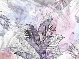 Фотообои 2 Дизайнерские листья, арт. 28621