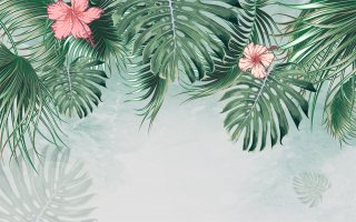 Фотообои 2 Дизайнерские листья, арт. 29225