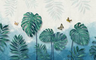 Фотообои 2 Дизайнерские листья, арт. 29250