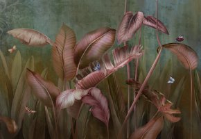 Фотообои 2 Дизайнерские листья, арт. 30285