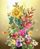 Фотообои 2 Дизайнерские цветы, арт. 25871