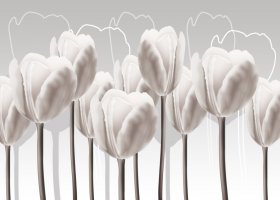 Фотообои 2 Дизайнерские цветы, арт. 26751_cat