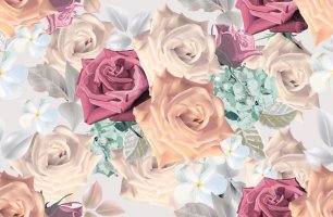 Фотообои 2 Дизайнерские цветы, арт. 28319