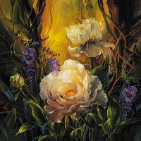 Фрески «Фрески ua», модульное панно Цветы арт. F-17072