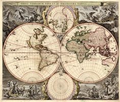 Фрески «Фрески ua», модульное панно Карты арт. F-31-11