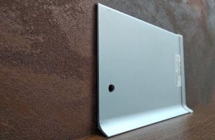 Плинтус алюминиевый Luciano Alluboard Серебро 100x11