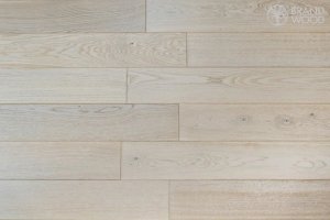 Паркетная доска Brand Wood, Дуб Белый D28 (прозрачный, холодный)