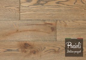 Массивная доска Pacioli, Дуб рустик Olive 111