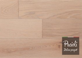 Массивная доска Pacioli, Дуб рустик Bianco 123