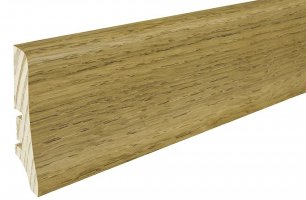 Плинтус шпонированный Barlinek Дуб темный 58х20