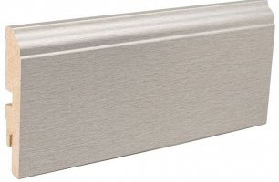 Плинтус мдф алюминий Luciano колл. P4 82x15, арт. 500AMC82SSCKP4