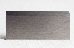 Плинтус мдф алюминий Luciano колл. M2 92x16, арт. 500AMC96SSKM2