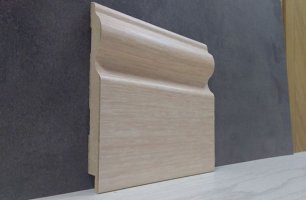 Плинтус мдф Super Profil СП16110, Дуб молочный бежевый 110x16