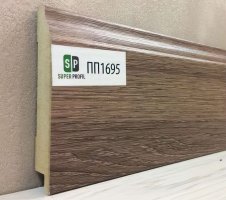 Плинтус мдф Super Profil СП1695, Дуб Шамони темный 95x16
