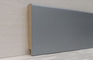 Плинтус мдф Super Profil СП1280, Титан серый 79x12