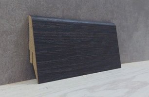Плинтус мдф Super Profil СП1255, Венге темно-коричневый 55x19