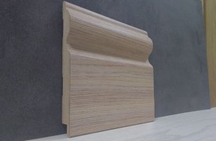 Плинтус мдф Super Profil СП16110, Зебрано песчаный светло-коричневый 110x16