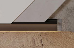 Плинтус с подсветкой Kluchuk ALU-SL50R9005