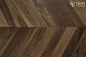 Паркетная доска Brand Wood, Орех Chevron 120 Natur