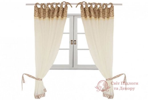 Штора Прованс батист Rosseters 250x145 см с кантом и мережкой (006526) фото №1