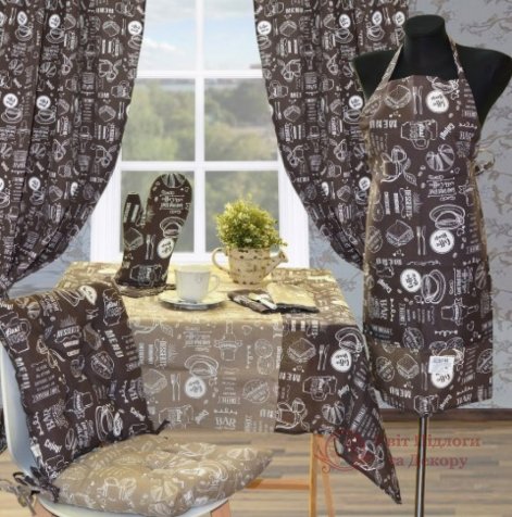 Штора Прованс Brown Breakfast 170x136 см (011137) фото №3