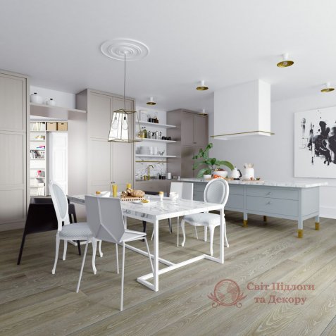 Паркетна дошка Esta Parket, Дуб ABC Olive Grey Ivory Pore 1-но пол. фото №2