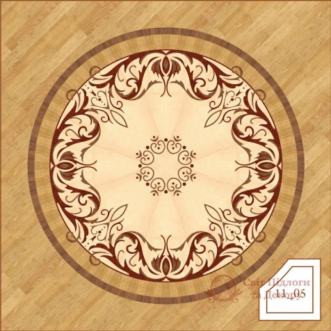 Паркетная розетка, арт. 1105 фото №1