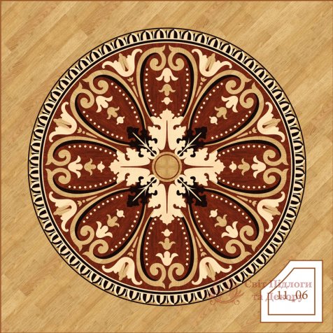 Паркетная розетка, арт. 1106 фото №1