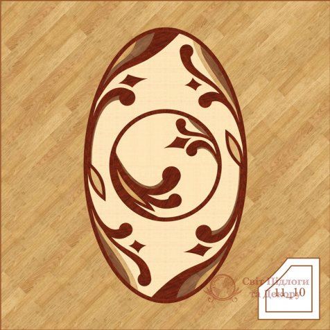 Паркетная розетка, арт. 1110 фото №1