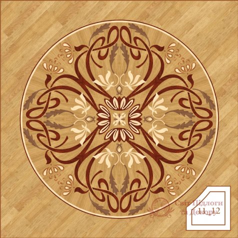 Паркетная розетка, арт. 1112 фото №1