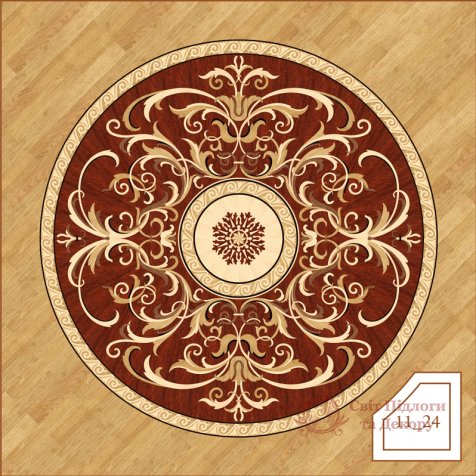 Паркетная розетка, арт. 1124 фото №1