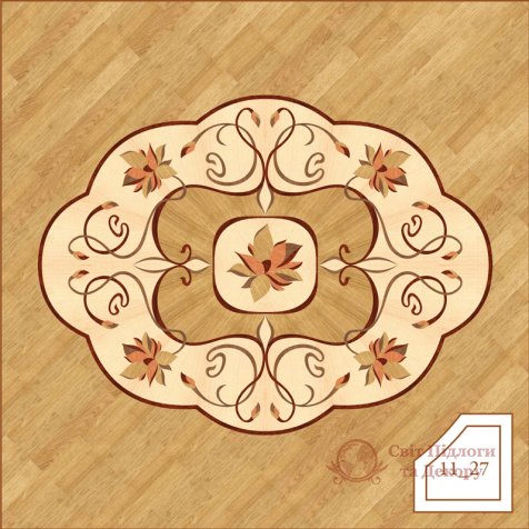 Паркетная розетка, арт. 1127 фото №1