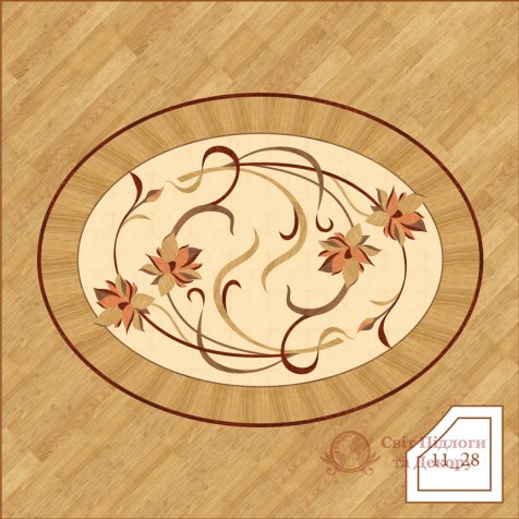 Паркетная розетка, арт. 1128 фото №1