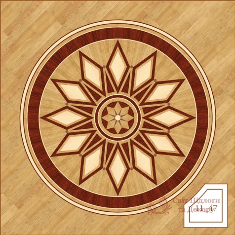 Паркетная розетка, арт. 1147 фото №1