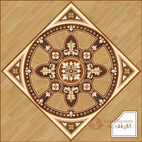 Паркетная розетка, арт. 1153 фото №1