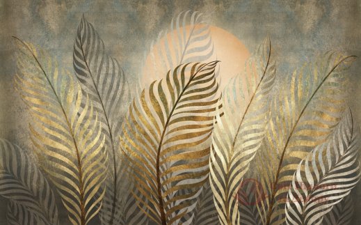 Фотообои 2 Дизайнерские листья, арт. 26431 фото №1