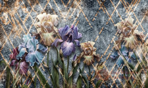 Фотообои 2 Дизайнерские цветы, арт. 23816 фото №1