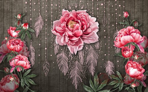 Фотообои 2 Дизайнерские цветы, арт. 24010 фото №1