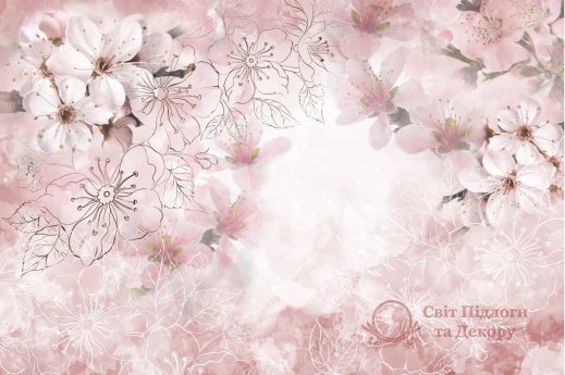 Фотошпалери 2 Дизайнерські квіти, арт. 24017 фото №1