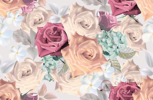 Фотообои 2 Дизайнерские цветы, арт. 28319 фото №1