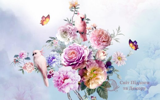 Фотошпалери 2 Дизайнерські квіти, арт. 28983 фото №1