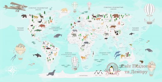 Фотошпалери 2 Мапи, арт. 24152 фото №1