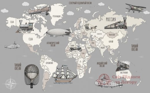 Фотошпалери 2 Мапи, арт. 24180 фото №1