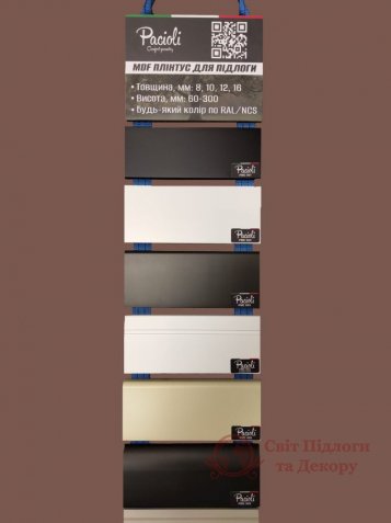 Плинтус мдф белый Pacioli колл. Classic 80x16, арт. PMC-001 фото №4