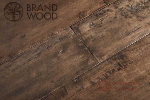 Паркетная доска Brand Wood, Гевея Pitachio состар. 1-но пол. фото №1