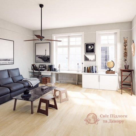 Паркетна дошка Esta Parket, Ясен Elite White 3-х пол. фото №2