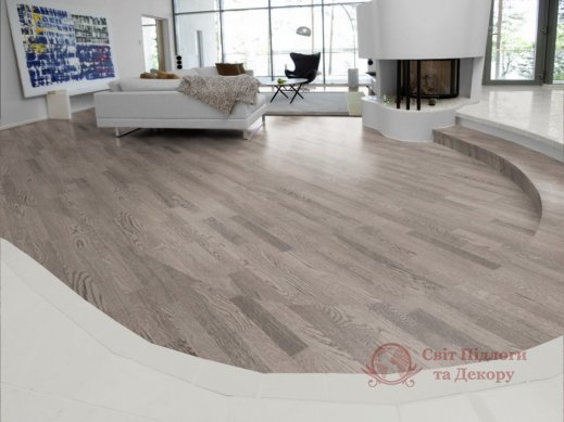 Паркетна дошка Karelia, кол. Urban Soul, Дуб Concrete Grey 3-х пол. фото №3