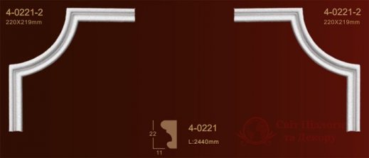 Кутовий елемент Classic Home арт. 4-0221-2 фото №1